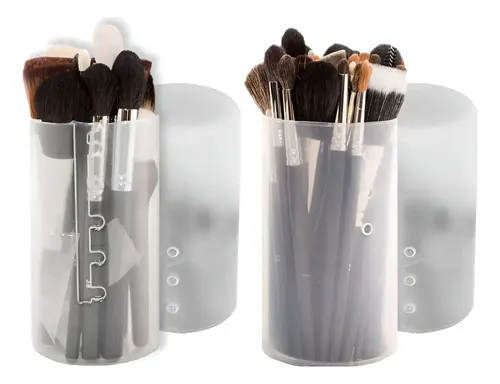Tubo Porta Brochas Y Pinceles De Maquillaje