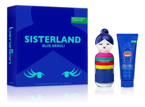 Benetton Sisterland Blue Neroli Set Edt 80ml+ Body Lotion