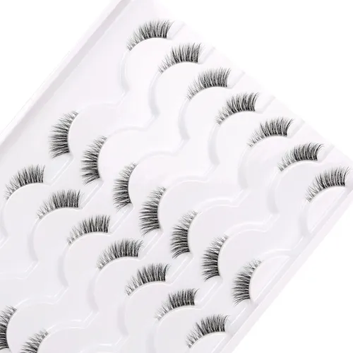 Pestañas Postizas Semi Transparentes 14 Pares Pooplunch