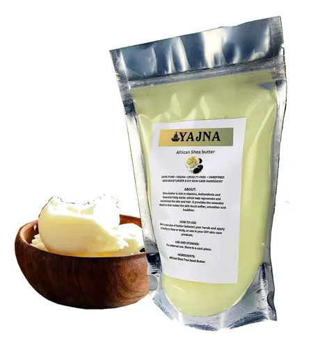 Manteca De Karité Orgánica Cruda Africana Yajna 450 G Humect