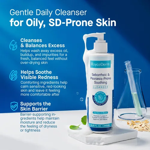 Gel De Baño Facial Y Corporal Roycederm Para Dermatitis Sebo