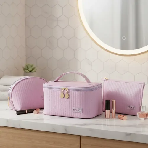 3pcs Cosmetiquera Neceser De Viaje Estuches Para Maquillaje