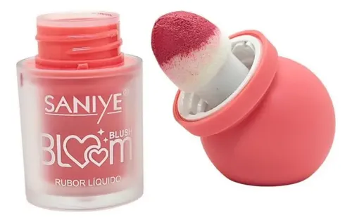 Rubor/blush Liquido Bloom Larga Duracion Con Esponja Saniye