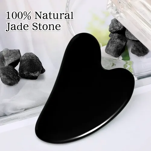 Herramientas Faciales Gua Sha Rosenice Black Guasha Jade Sto