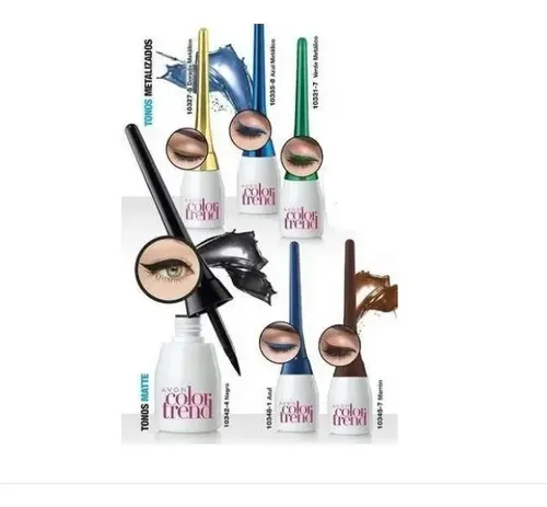 Delineador Liquido Dorado Metalico Avon Outlet Leer