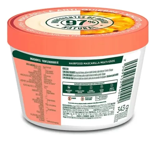 Mascarilla Fructis Hair Food Anana Anti Quiebre 350ml