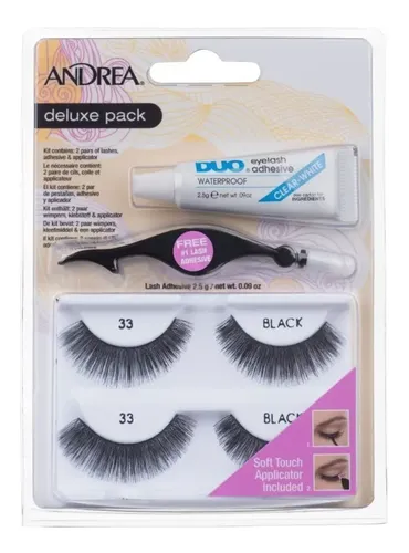 Kit Pestañas Postizas Con Adhesivo Y Aplicador Andrea Lujo