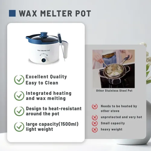 Fundidor De Cera Eléctrico Wax Melting Pot Kqu Con .