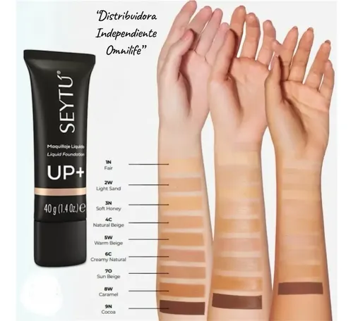 Maquillaje Líquido Fps 15 Omnilife Seytú 40g A Prueba D Agua