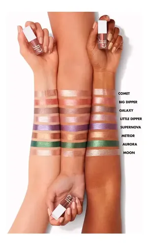 Elf Liquid Metallic Eyeshadow Sombra Metalizada Vs Tonos