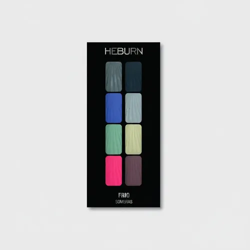 Paleta De Sombras X 8 Heburn Fríos