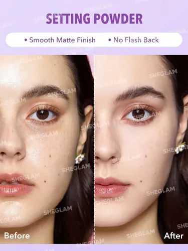 Polvo Fijador Sheglam Insta-Ready Mate para Rostro y Ojos