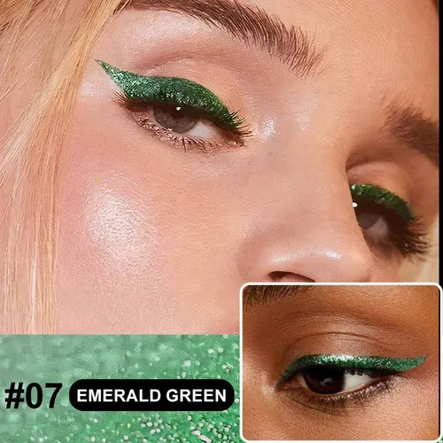 Delineador Líquido Glitter Esmeralda Evpct 1u