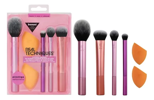 Set De Brochas De Maquillaje Real Techniques Con 2 Esponjas,