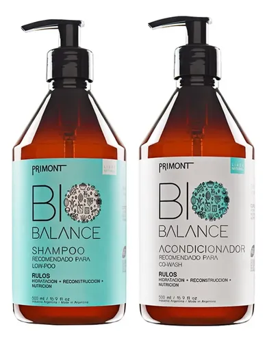 Shampoo + Aco + Crema + Trata Bio Balance Rulos Primont