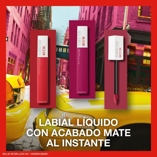 Labial Liquido Maybelline Super Stay Matte Ink Visionary