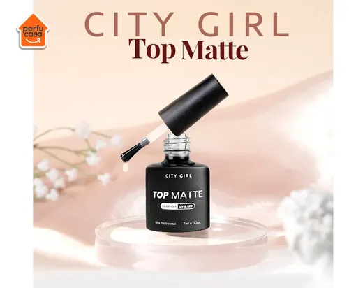 Esmalte Top Coat Efecto Matte Semipermanente City Girl 7ml