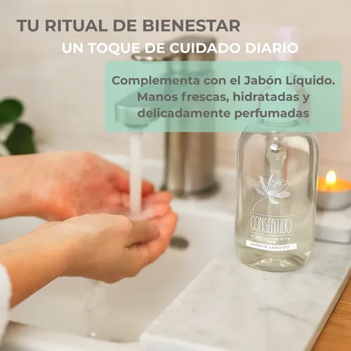 Kit Baño Cepillo Esponja Jabones Perfumina Aroma Jazmín R34