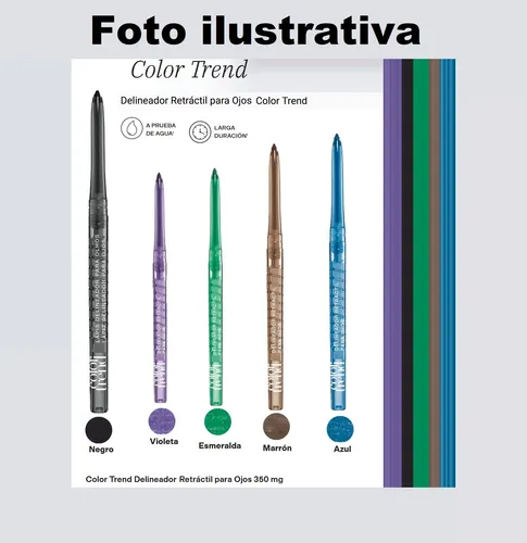Delineador Retractil Para Ojos 350mg Color Trend Avon