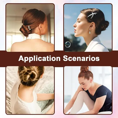 Hacedores De Moño Para Cabello Cobee 3 Pcs Marrón