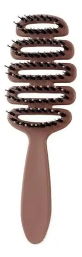 Ventilated Hair Brush With Leather Massager Cabel