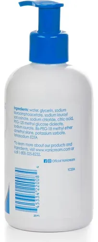 Limpiador Líquido Vanicream 236ml Sin Fragancia Para Piel