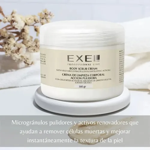 Crema Limpieza Corporal Accion Pulir Exel Grano Grueso 500ml