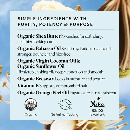 Manteca Hidratante Sky Organics Shea & Babassu Orgánica 240