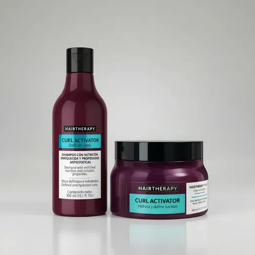 Shampoo + Máscara Curl Activator Rulos 300ml Hairtherapy