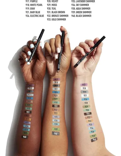 Lápiz Delineador De Ojos Nyx Slim Velvet 0.04 Oz