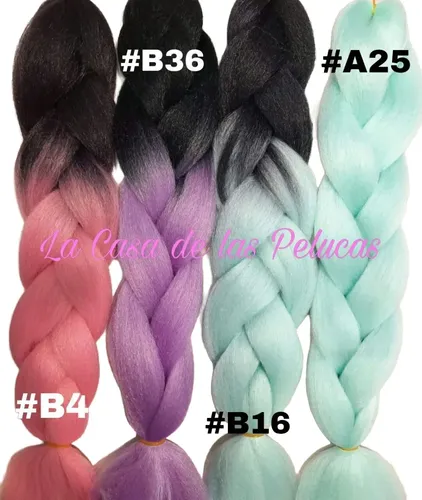 Extensiones Kanekalon Trenzas-jumbo-rastas Combox5 +regalo