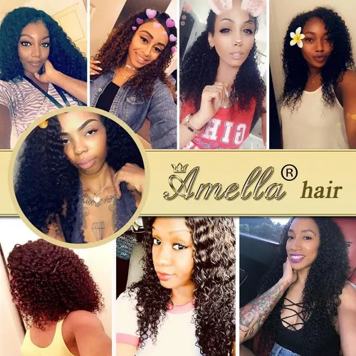Extensiones Cabello Rizado Brasileño 8a 3 Mechones 14-18