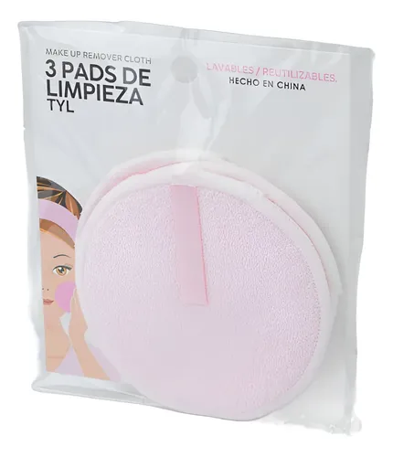 Set X 3 U Pad Removedor De Maquillaje Rosa Thelma Y Louise Rosa Claro