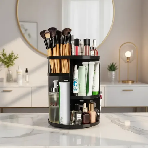 Organizador Porta Cosméticos Giratorio Multiuso Giro 360