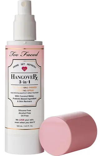 Too Faced Hangover 3-en-1 Primer Y Spray Fijador 4 Oz