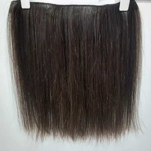 Cortina De Cabello Natural 1metro De 35cm De Largo Castaño