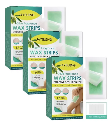 Set De 3 Tiras Depilatorias Para Piernas, Depilación Suave C
