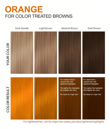 Tinte Semipermanente Para Cabello 268 Ml Orange Color