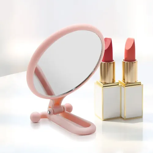 Espejo De Mano Portátil Para Maquillaje Con Luz De Aumento D