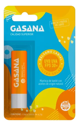 Protector Labial Gasana Con Filtro Solar Uva/uvb Fps 30