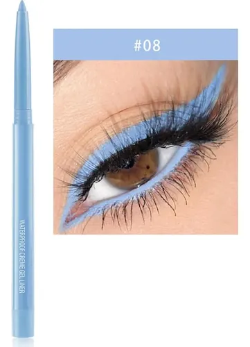 Lápiz Delineador De Ojos Dekrion Light Blue