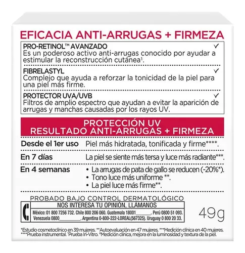 Crema L’oreal Revitalift Día Anti Arrugas Fps 30 X 50ml