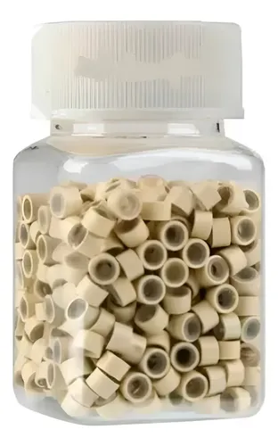 500 Microring Siliconado Para Extensiones Y Cortinas De Pelo