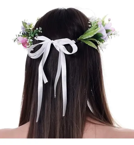 Diademas Flores Nupciales For El Pelo Florales Con Corona