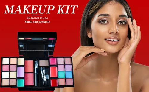 Kit De Maquillaje Estuche Completo Todo En Uno+espejo