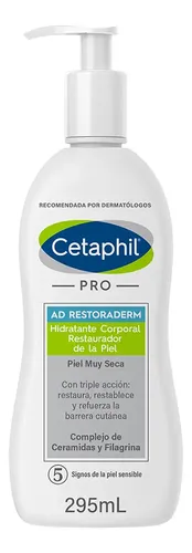 Loción Hidratante Corporal y Facial Piel Tendencia Atópica Pro Ad Restoraderm 295ml Cetaphil