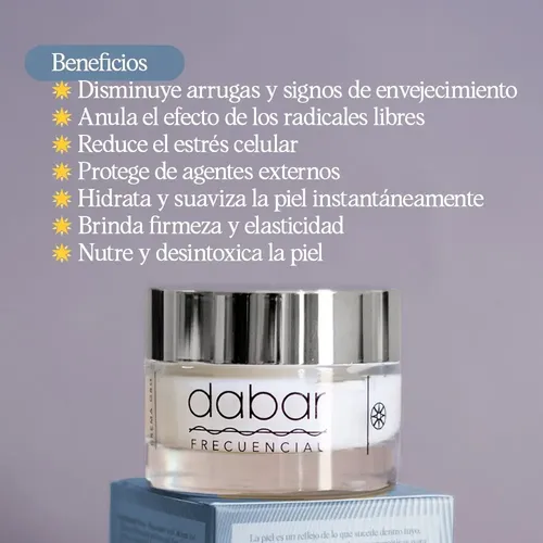 Crema Antiage Dabar Zinc Ormus Hialurónico Hipoalergenica