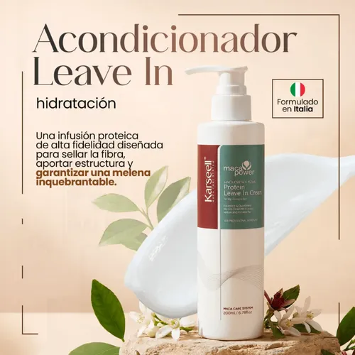 Crema De Proteínas Leave In Sin Enjuague Karseell Maca Power