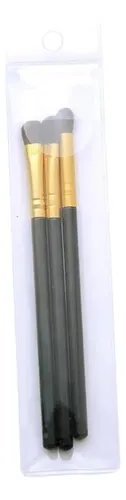 3pcs Pinceles De Maquillaje Profesion Brochas For De Dorado