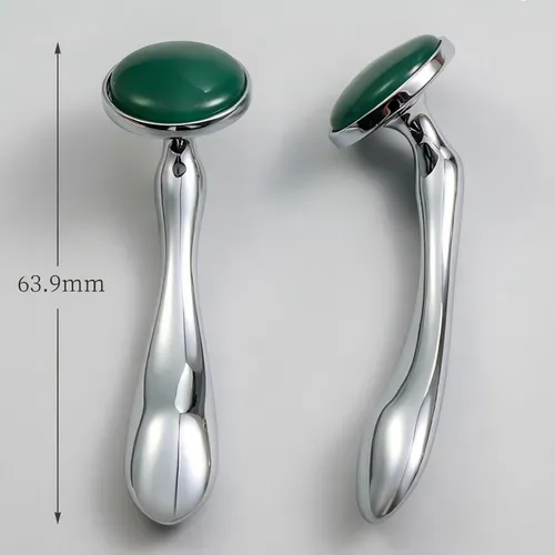 Masajeador Facial De Jade, Rodillo De Hielo De Cabeza